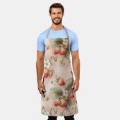 Sommerwiese mit reifen Erdbeeren Schürze (Getragen)