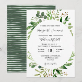 Sommerwiese Wasserfarbe Einladung Hochzeit