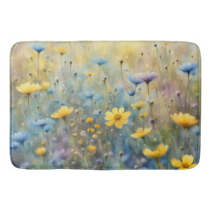 Sommerwiese Wildblume Badematte