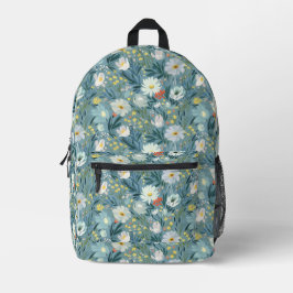 Sommerwiese Wildblume Bedruckter Rucksack