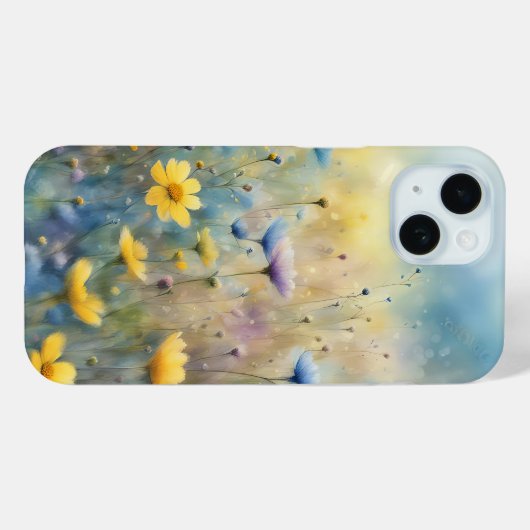 Sommerwiese Wildblume Case-Mate iPhone Hülle (Rückseite (Horizontal))