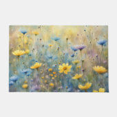 Sommerwiese Wildblume Fußmatte (Vorderseite)