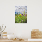 Sommerwiese Wildblume Poster (Küche)