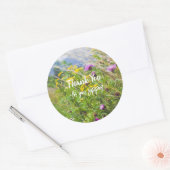 Sommerwiese Wildblume Runder Aufkleber (Umschlag)