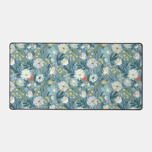 Sommerwiese Wildblume Schreibtischunterlage (Vorderseite)