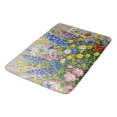 Sommerwiesen-Wildblumen Badematte (Schrägansicht)