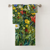 Sommerwiesen-Wildblumen Badhandtuch Set (Insitu)