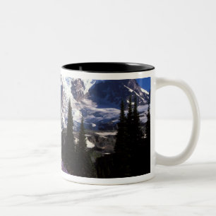 Sommerwildblumen am Fuße des Mount Rainier, 2 Zweifarbige Tasse