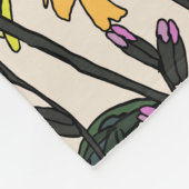 Sommerwildblumen Fleecedecke (Ecke)