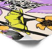 Sommerwildblumen Poster (Ecke)