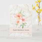 Sommerwind Grapefruit Geburtstag Karte (Gelbe Blume)