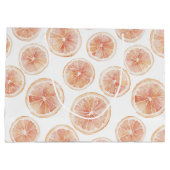 Sommerwind Grapefruit Pfirsich Geburtstag Große Geschenktüte (Rückseite)