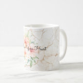 Sommerwind Röte Pfirsich Hibiskus   Kaffeetasse (VorderseiteRechts)