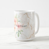 Sommerwind Röte Pfirsich Hibiskus   Kaffeetasse (VorderseiteRechts)