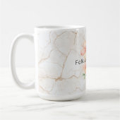 Sommerwind Röte Pfirsich Hibiskus   Kaffeetasse (Links)