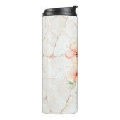 Sommerwind Röte Pfirsich Hibiskus Thermosbecher (Nach links gedreht)