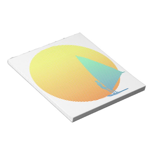 Sommerwindsurfer Notizblock (angewinkelt)