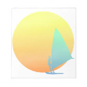 Sommerwindsurfer Notizblock (Vorderseite)