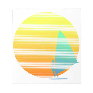 Sommerwindsurfer Notizblock