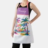 Sommerwoben Lebendige Palmen Personalisiert Schürze (InSitu)