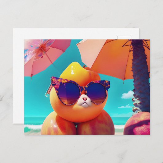 Sommerwoben, Postüberquerung Postkarte (Vorne/Hinten)