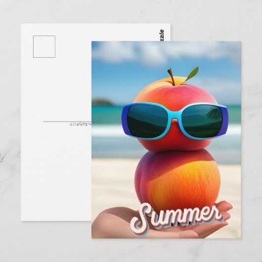 Sommerwoben, Postüberquerung Postkarte (Vorne/Hinten)