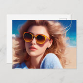 Sommerwoben, Postüberquerung Postkarte (Vorne/Hinten)