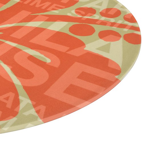 Sommerwörter Cocktails und Hibiskus Cutting Boards Schneidebrett (Ecke)