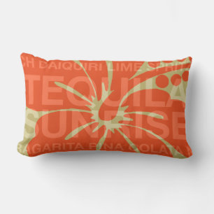 Sommerwörter Cocktails und Hibiskus Kissen