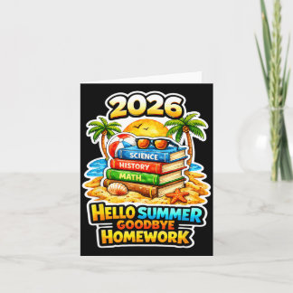 Sommerzeit 2026 letzter Schultag Karte