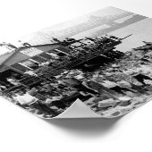 Sommerzeit am East River, 1921 New York NY Poster (Ecke)