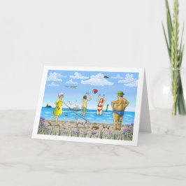 Sommerzeit am Strand Geburtsdatum Karte