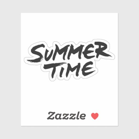 Sommerzeit Aufkleber (Blatt)