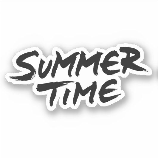 Sommerzeit Aufkleber (Vorderseite)