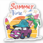 Sommerzeit Aufkleber (Vorderseite)