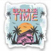 Sommerzeit Aufkleber (Vorderseite)