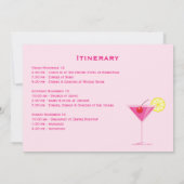 Sommerzeit Beach Weekend Bachelorette Einladung (Rückseite)