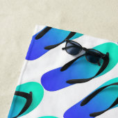 Sommerzeit Blue Flip Flops Strandtuch (Beispiel)