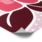 Sommerzeit Blühender rosafarbener Hibiskus und Sch Poster (Ecke)