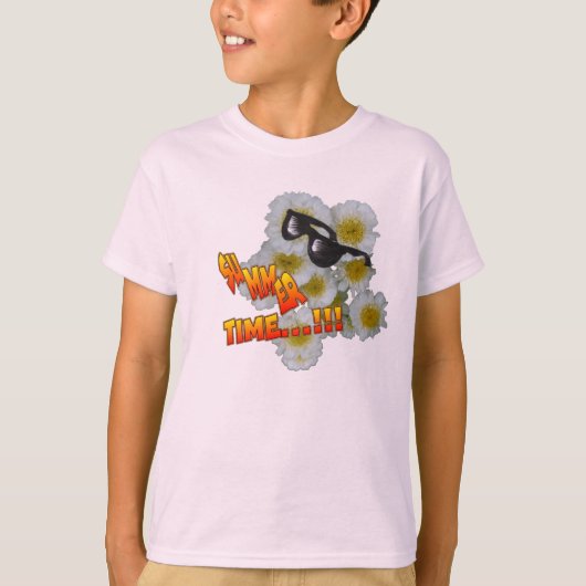 Sommerzeit Blume Kinder T - Shirt (Vorderseite)