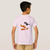 Sommerzeit Blume Kinder T - Shirt (Schwarz voll)