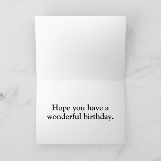 Sommerzeit Butterfly Illustration Happy Birthday Karte (Innenseite)