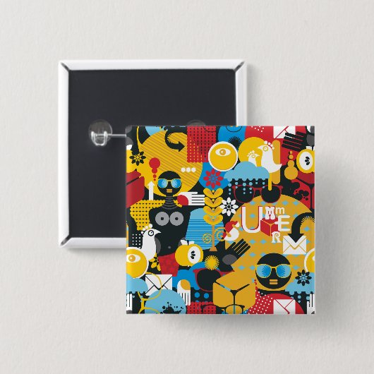 Sommerzeit Button (Vorne & Hinten)