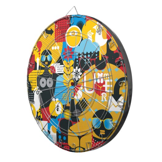 Sommerzeit Dartscheibe (Vorderseite rechts)