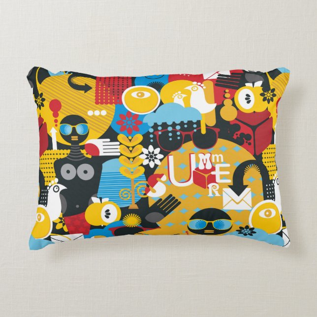 Sommerzeit Dekokissen (Vorderseite)