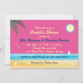 Sommerzeit Duscheinladung Einladung (Rückseite)