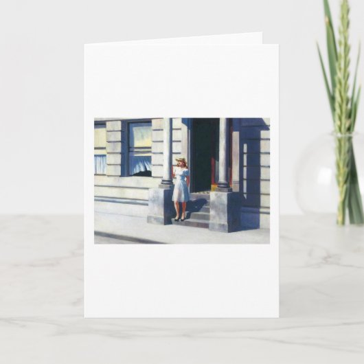 Sommerzeit - Edward Hopper Karte (Vorderseite)