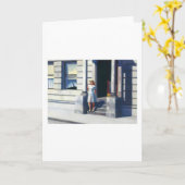 Sommerzeit - Edward Hopper Karte (Gelbe Blume)