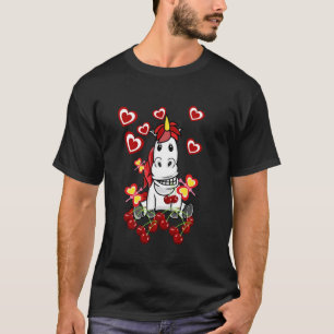Sommerzeit Einhorn Frucht Kirschen Kinder Sommer T-Shirt