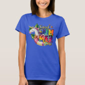 Sommerzeit Einhornbahn T-Shirt (Vorderseite)